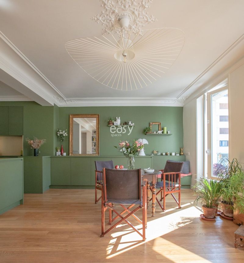 Apartment Featuring Beautiful Hardwood Flooring and Classic Moldings Located in Paris, FRANCE