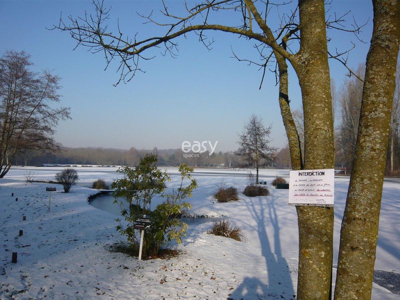 Filming location of a picturesque countryside scene featuring a lake near Paris, showcasing the serene natural beauty of the area