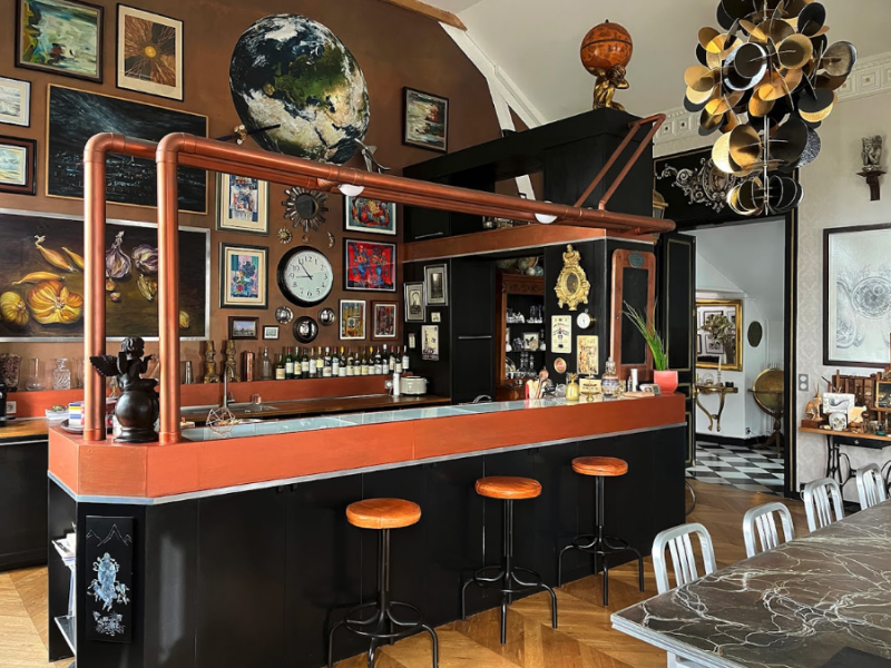 set design for filming in Paris