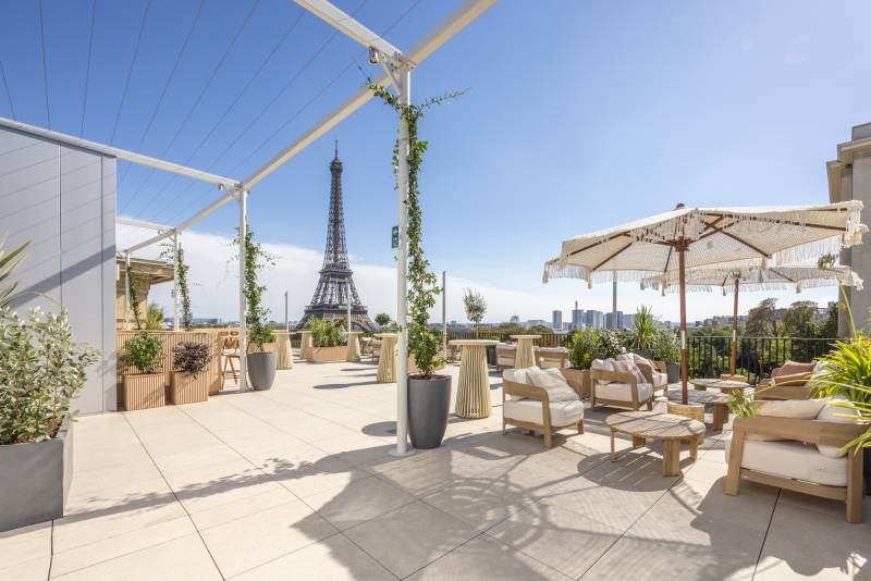Rooftop Filming Taking Place On Top Of A Building In Paris, FRANCE