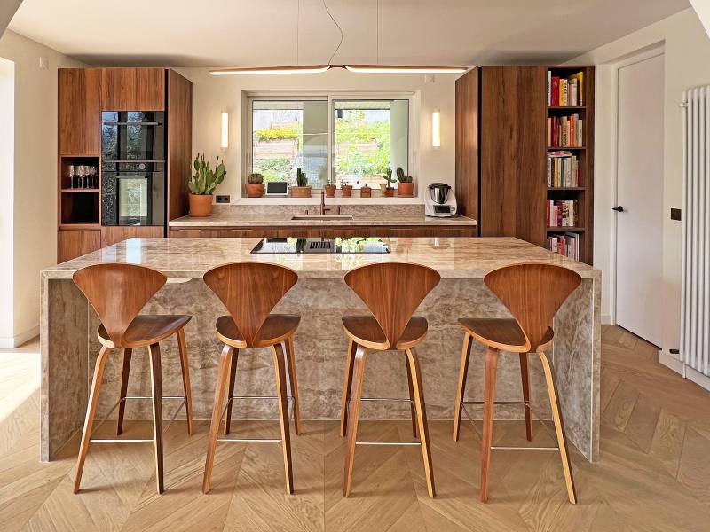 Beautiful and Spacious Modern Kitchen Perfectly Designed for Professional Photo Shoots