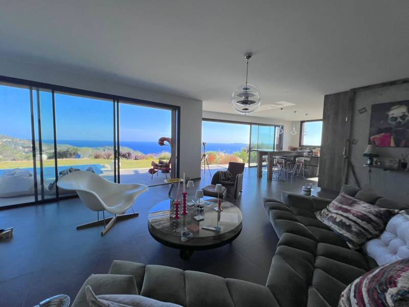 Sea view shooting location near the famous coastal town of Saint-Tropez in France, known for its beautiful Mediterranean scenery