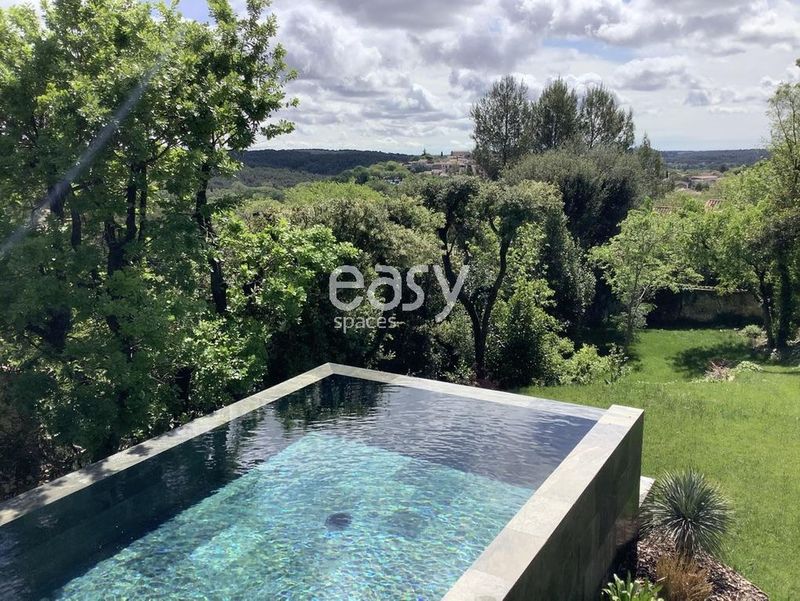 Contemporary modern house with a swimming pool designed perfectly for photo shoots in FRANCE