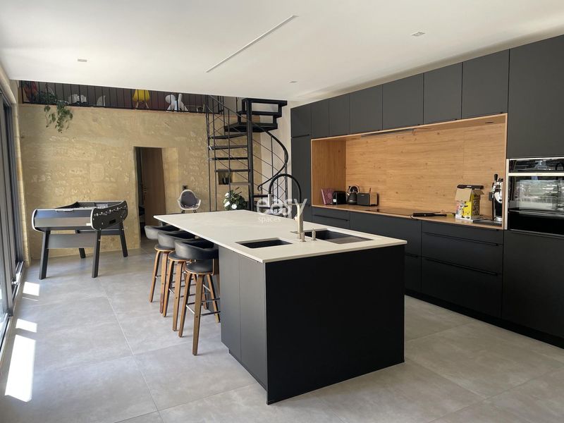 beautiful kitchen shooting location in Bordeaux, France with stunning interior design and elegant atmosphere