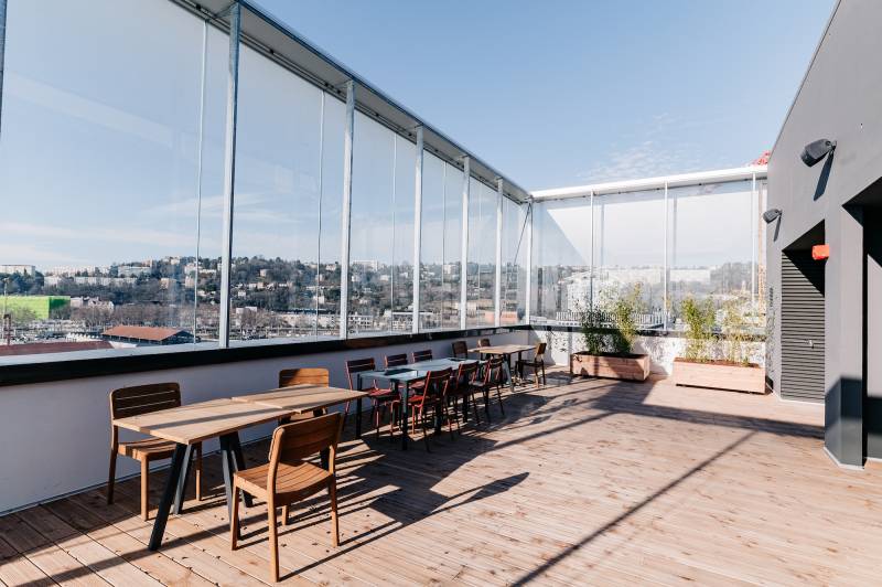 Rooftop available for rent for exceptional event hosting opportunities in Lyon, FRANCE
