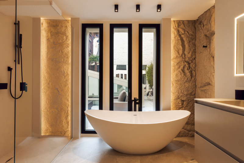 Beautiful bathroom for a Paris photoshoot