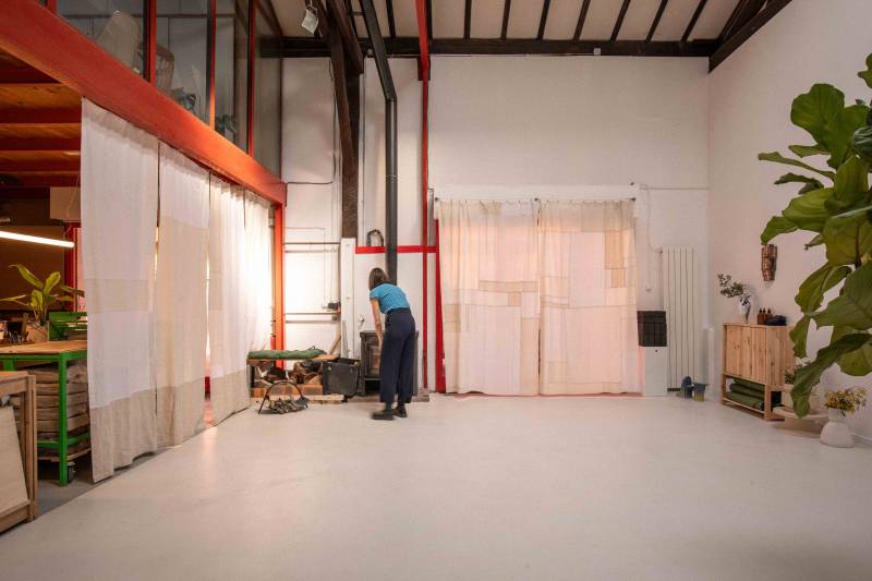 Place designated for a temporary pop-up store event location in Marseille, France