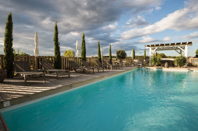 villa with a swimming pool for filming on the Basque coast in FRANCE