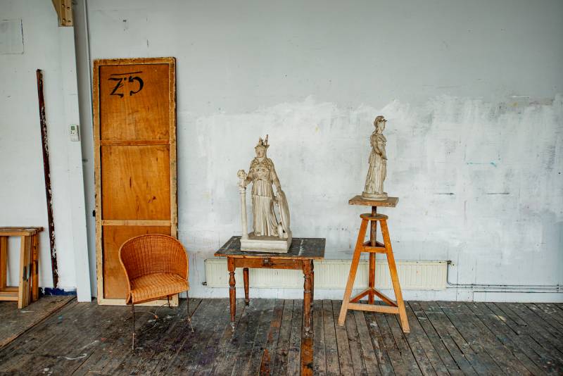 Decorative Setting Designed Specifically for High-Fashion Photoshoots Taking Place in Paris, FRANCE