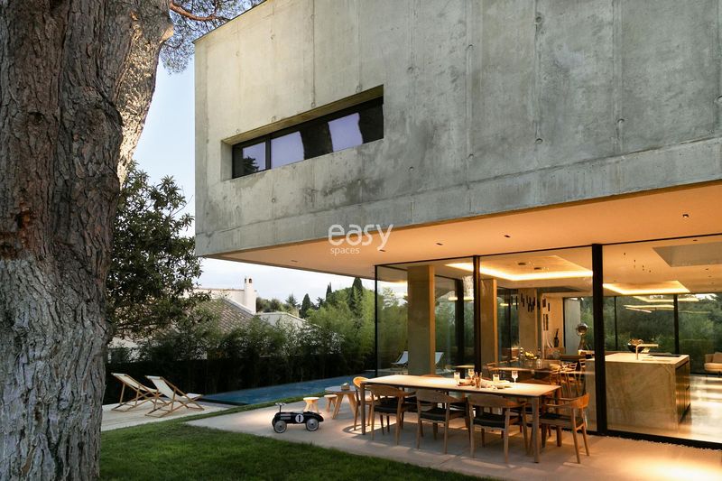 Raw concrete villa designed specifically for filming and shooting purposes in FRANCE