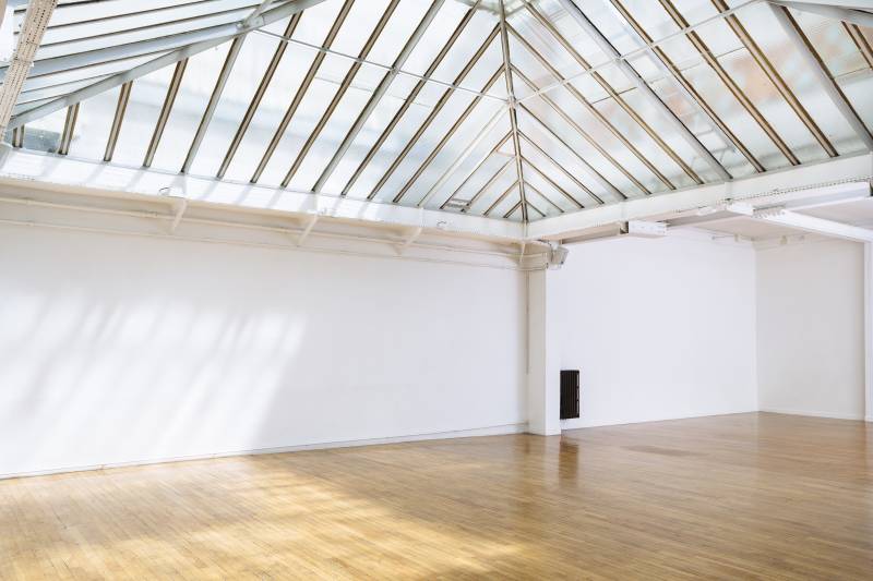 Place with glass roof and parquet flooring for event in Paris Île-de-France region, France