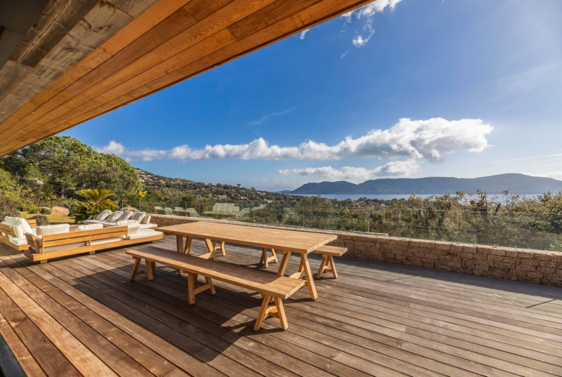 filming location with a sea view from Corsica