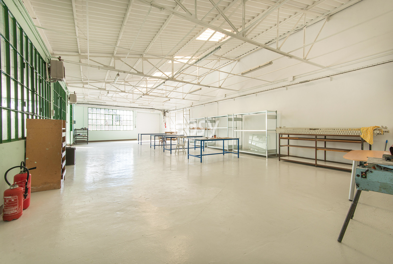 artist's studio prepared and designed specifically for an exhibition in Marseille