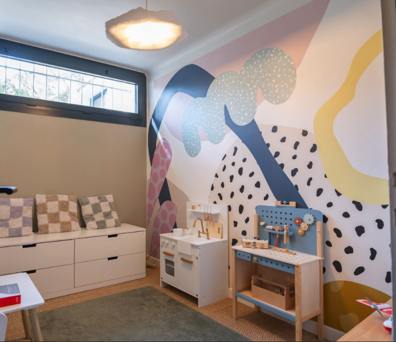 beautiful children's room for a photoshoot