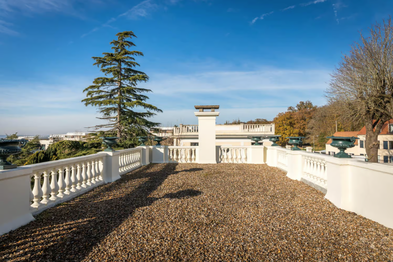 shooting location on a terrace in the heart of Paris, FRANCE