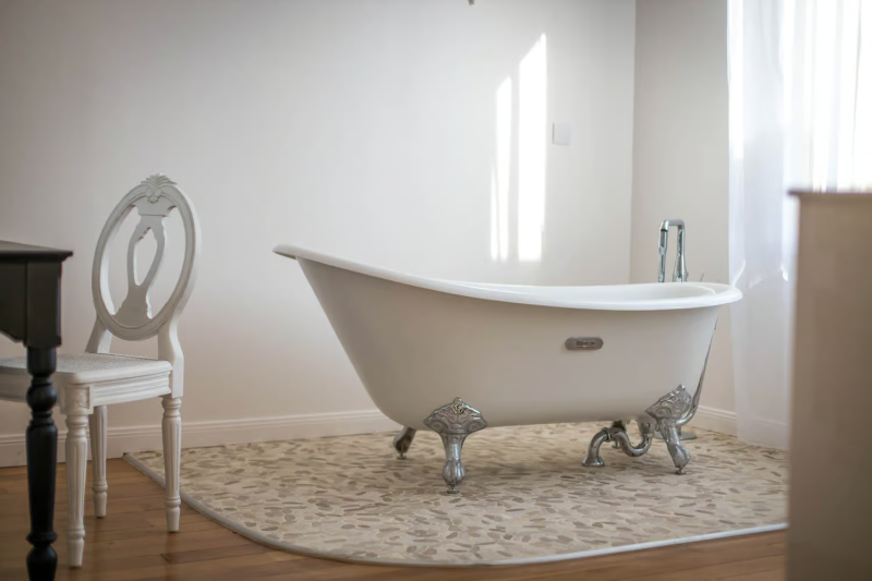 Beautiful and Spacious Bathroom Interior for a Professional Photoshoot in Paris, FRANCE