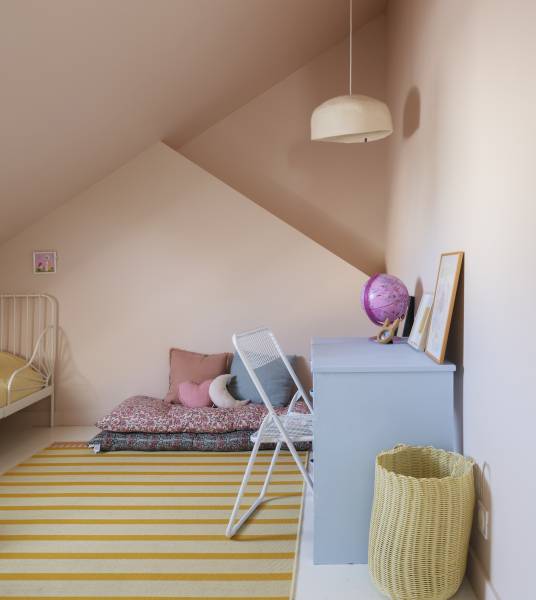 beautiful children's bedroom perfectly arranged for filming in Nantes, FRANCE