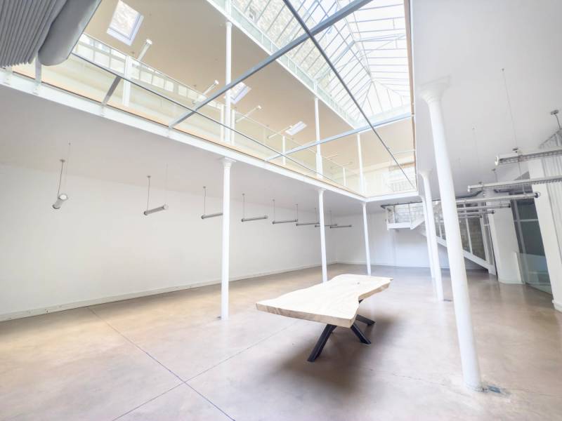 Event venue with glass roof located in Paris, France