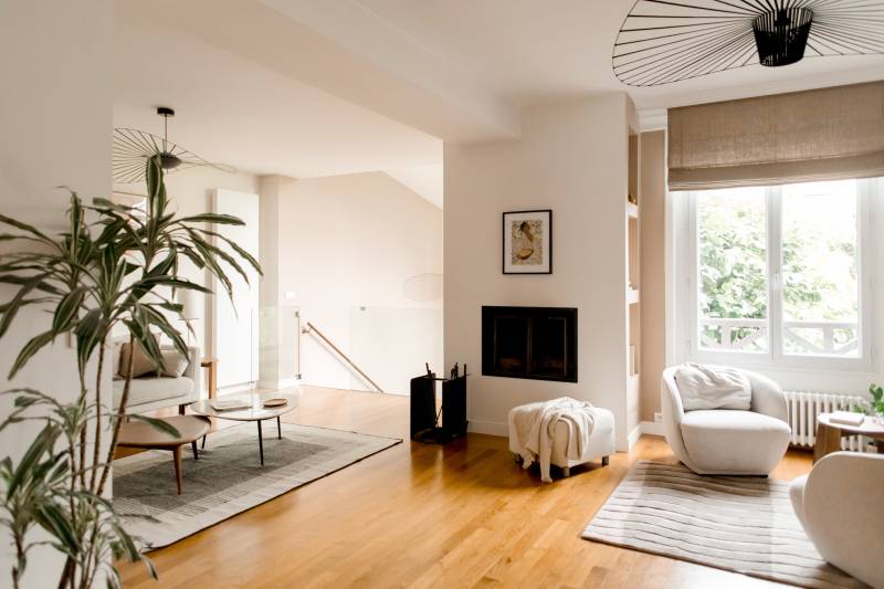 modern filming location in the city of Paris, France