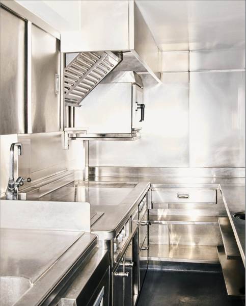 Professional kitchen in vintage venue for events in Paris