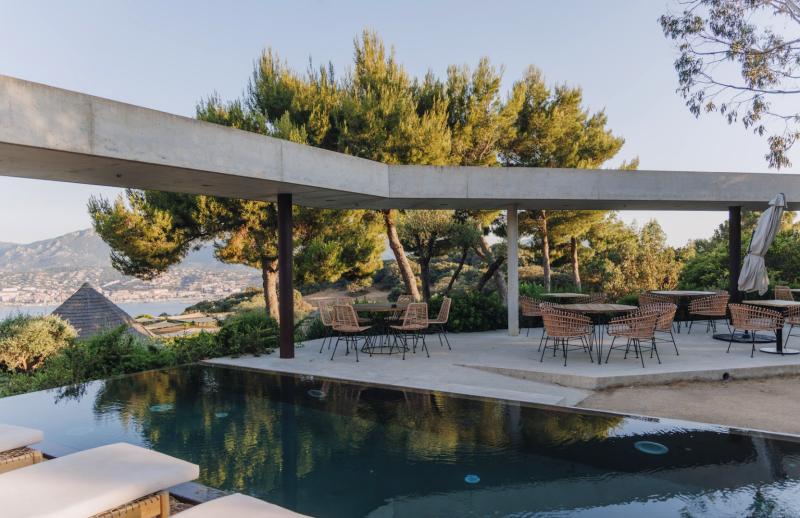 decor for a professional photoshoot setting in Corsica, FRANCE