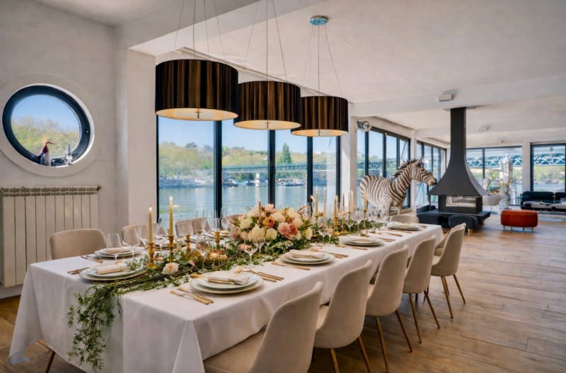 Rent a boat for a cocktail party in Paris