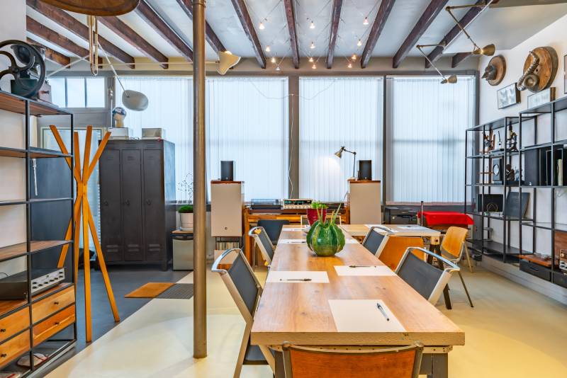 decor for a professional photo shoot located in the central area of Paris, France