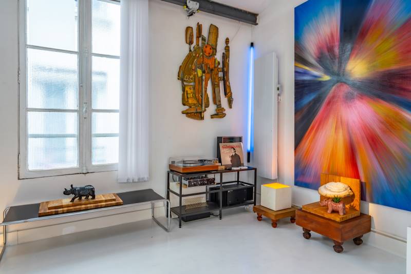 Shooting location inside a spacious and stylish loft in Paris, FRANCE