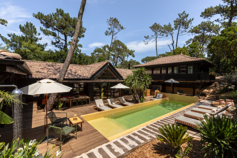 Typical Arcachon House Located in Cap-Ferret, France, Perfect for Photo Shoots