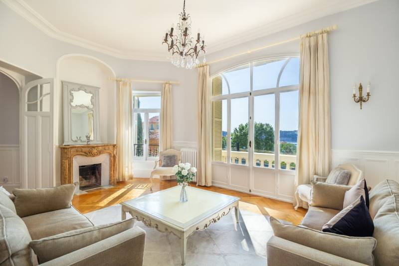 rental of a beautiful Belle Époque house with stunning sea view for filming in Nice, FRANCE