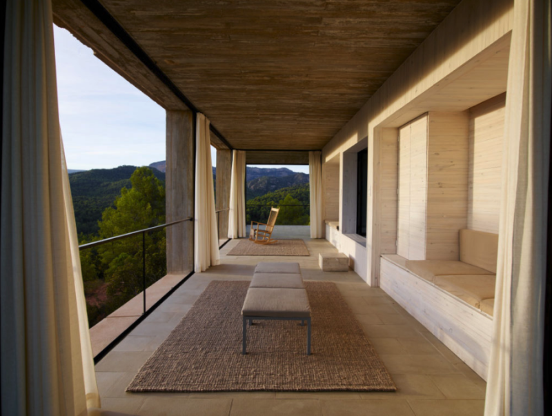 architect-designed house for rent for editorial use in Spain