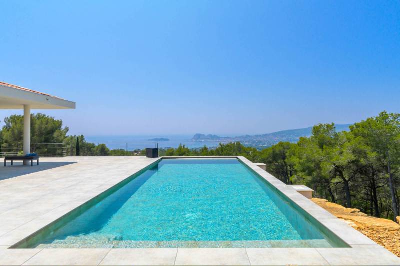 Event venue in FRANCE featuring a swimming pool with an exceptional sea view