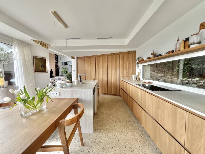 beautiful kitchen designed for professional photo shooting purposes in Marseille, FRANCE
