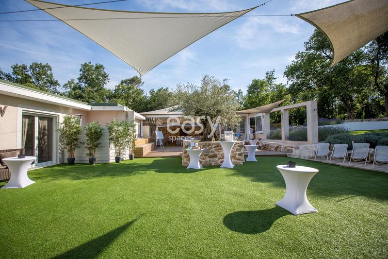 Event decoration rental service featuring beautiful and scenic outdoor spaces in Cannes