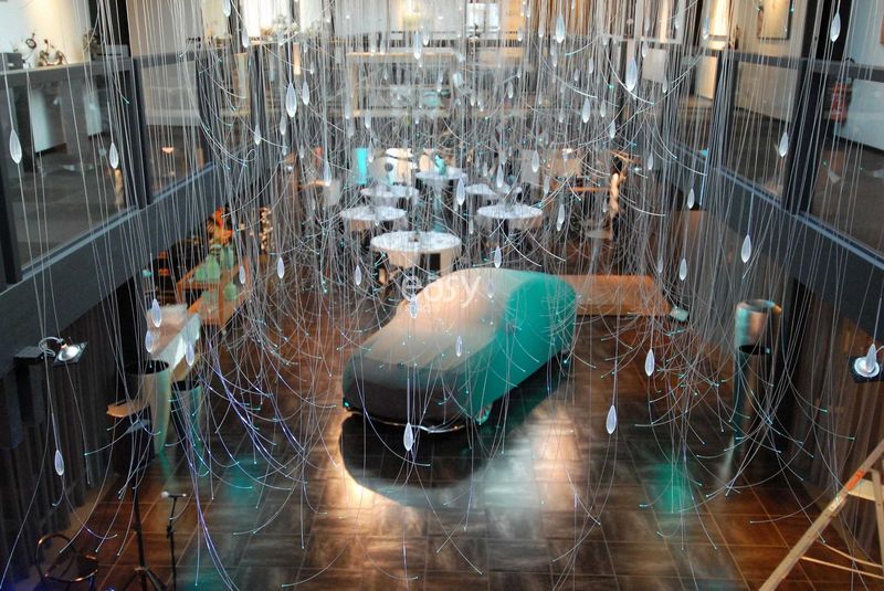 decor for the elaborate and meticulously designed product launch event in Annecy