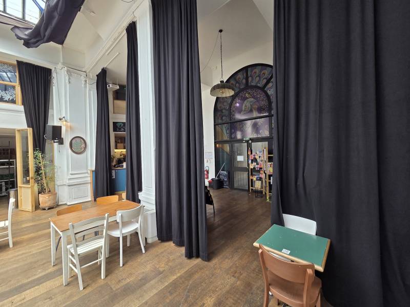 Filming set decoration in the city of Marseille, France