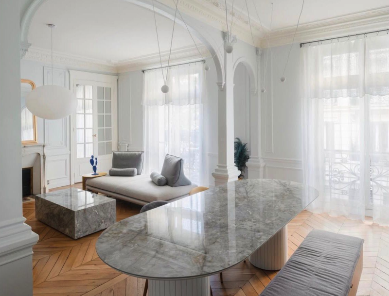 Haussmannian apartment in the center of Paris for rent for events