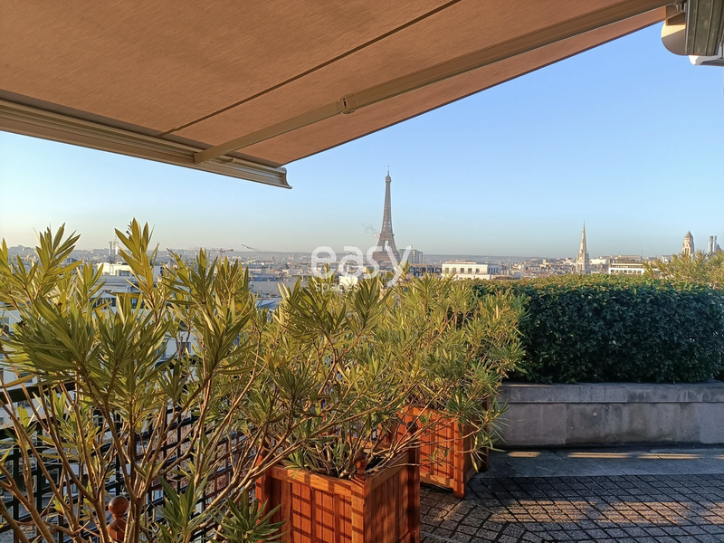 Rental of an Event Venue Terrace Offering a Stunning View of the Eiffel Tower in Paris, FRANCE
