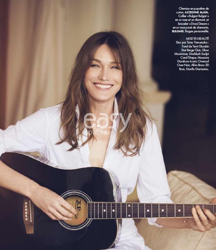 Photo Production in Nice with Carla Bruni for ELLE magazine
